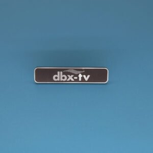 Custom aluminum nameplate with printed brand logo
