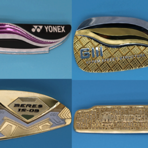 Electroformed Golf Club Logo Badges 3D Metal Emblems