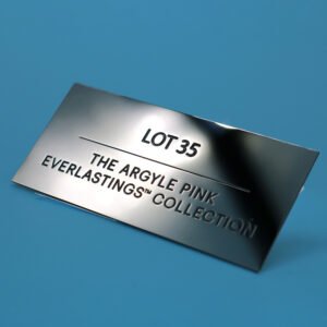 metal nameplate